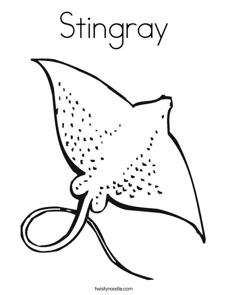 Stingray coloring #18, Download drawings