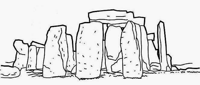 Stonehenge coloring #15, Download drawings
