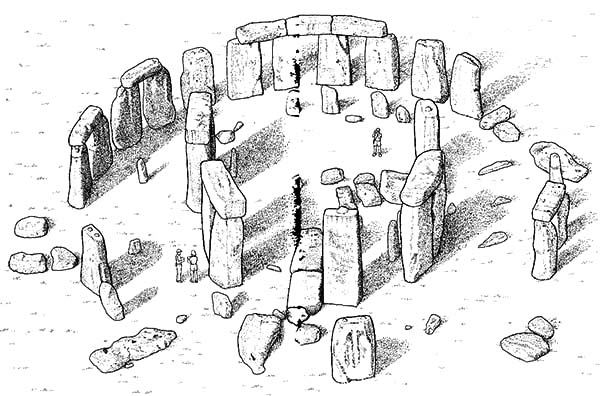Stonehenge coloring #20, Download drawings