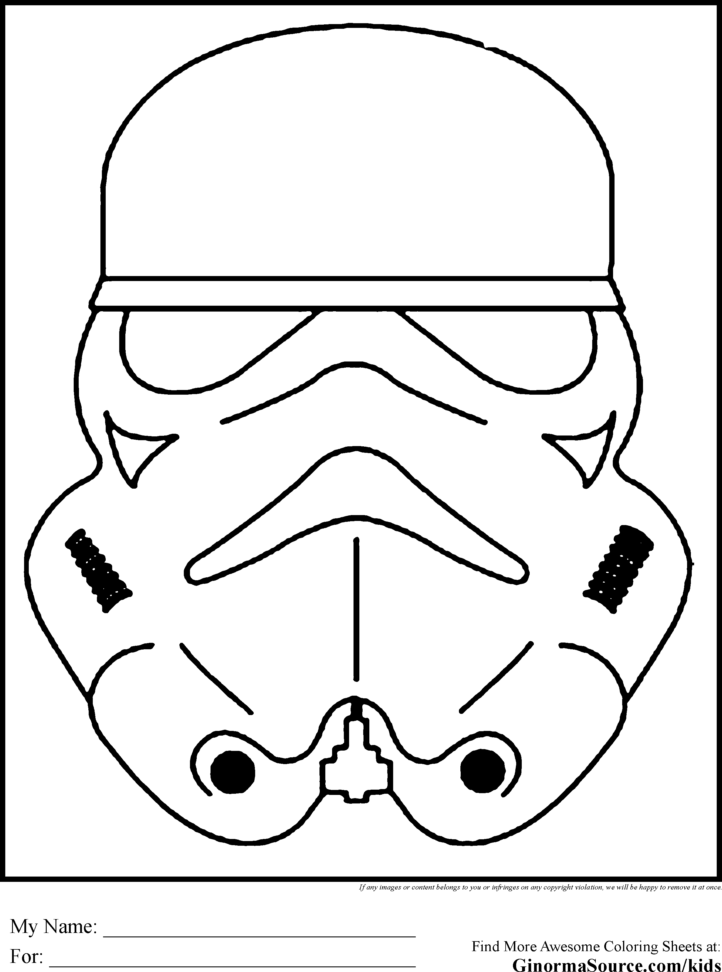 Stormtrooper coloring #7, Download drawings