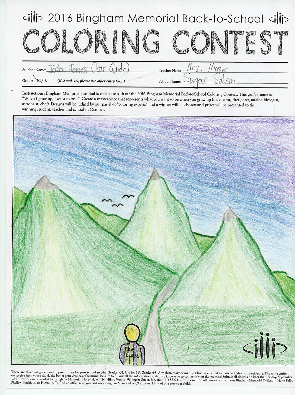 Stratovolcano coloring #3, Download drawings