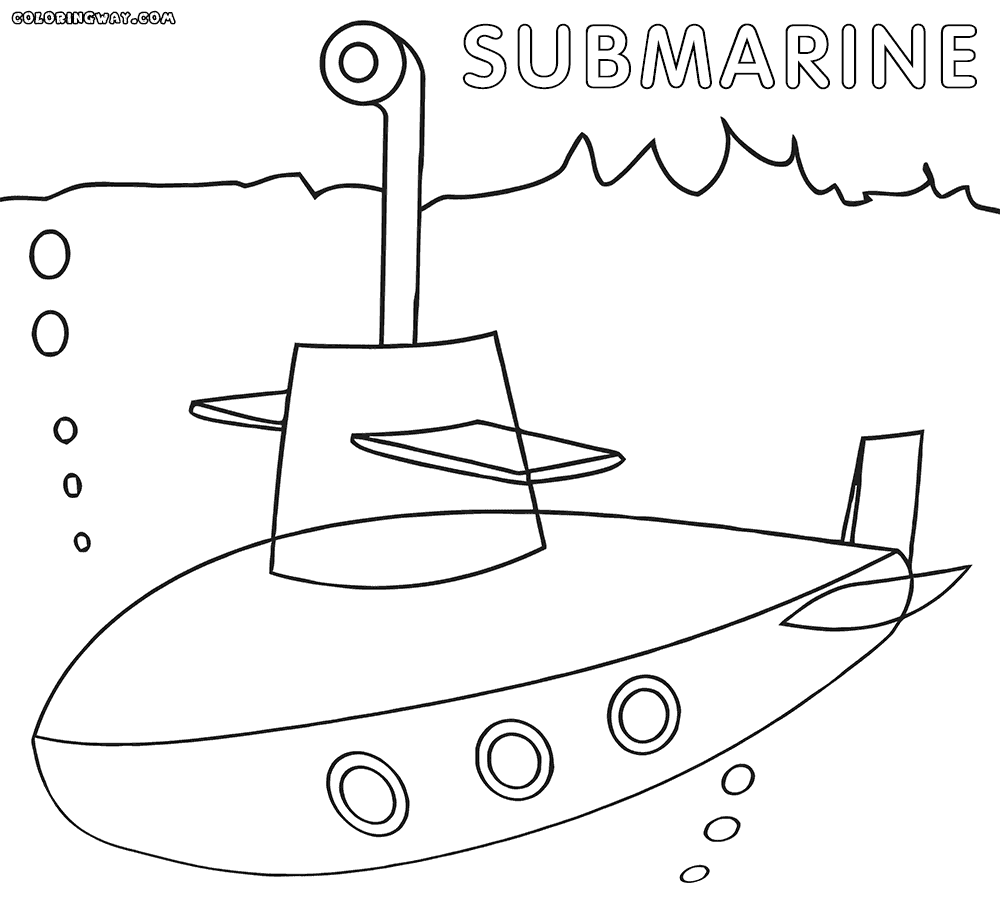 Submarine coloring #11, Download drawings