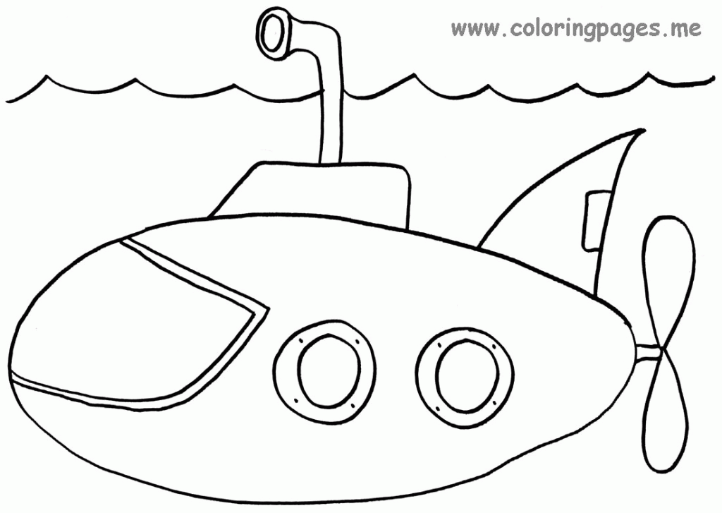 Submarine coloring #18, Download drawings
