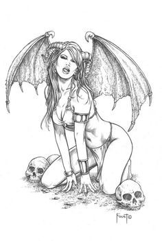 Succubus coloring #3, Download drawings