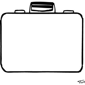 Suitcase coloring #12, Download drawings
