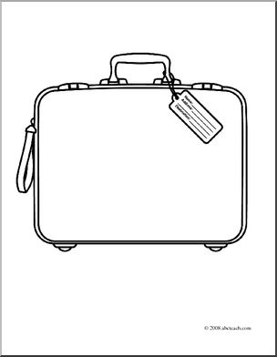 Suitcase coloring #10, Download drawings