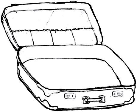 Suitcase coloring #18, Download drawings