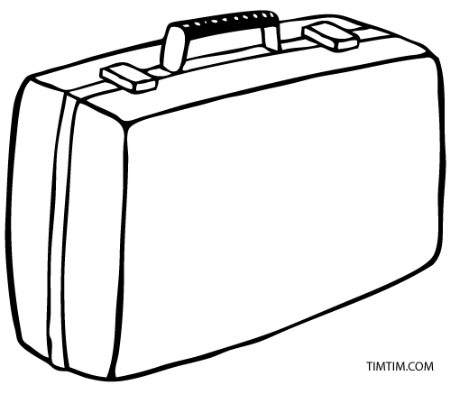 Suitcase coloring #5, Download drawings