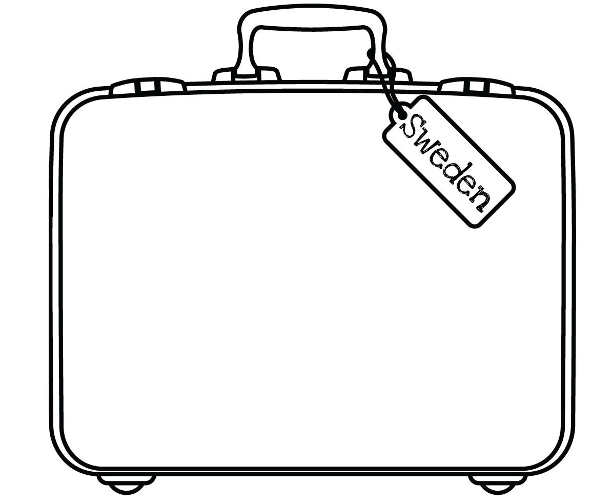 Suitcase coloring #8, Download drawings