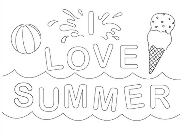 Summer coloring #7, Download drawings