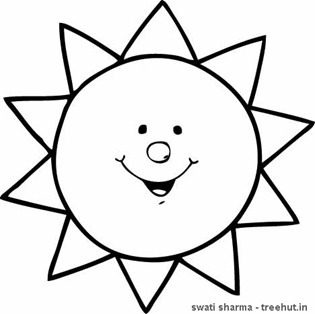 Sun coloring #12, Download drawings