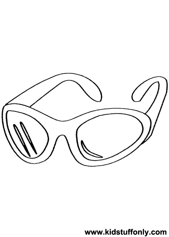 Sunglasses coloring #10, Download drawings