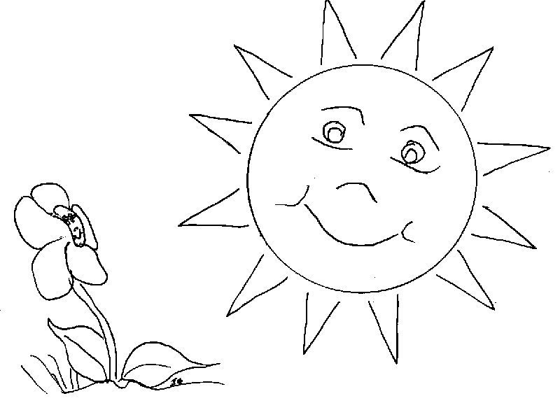 Sunny coloring #3, Download drawings