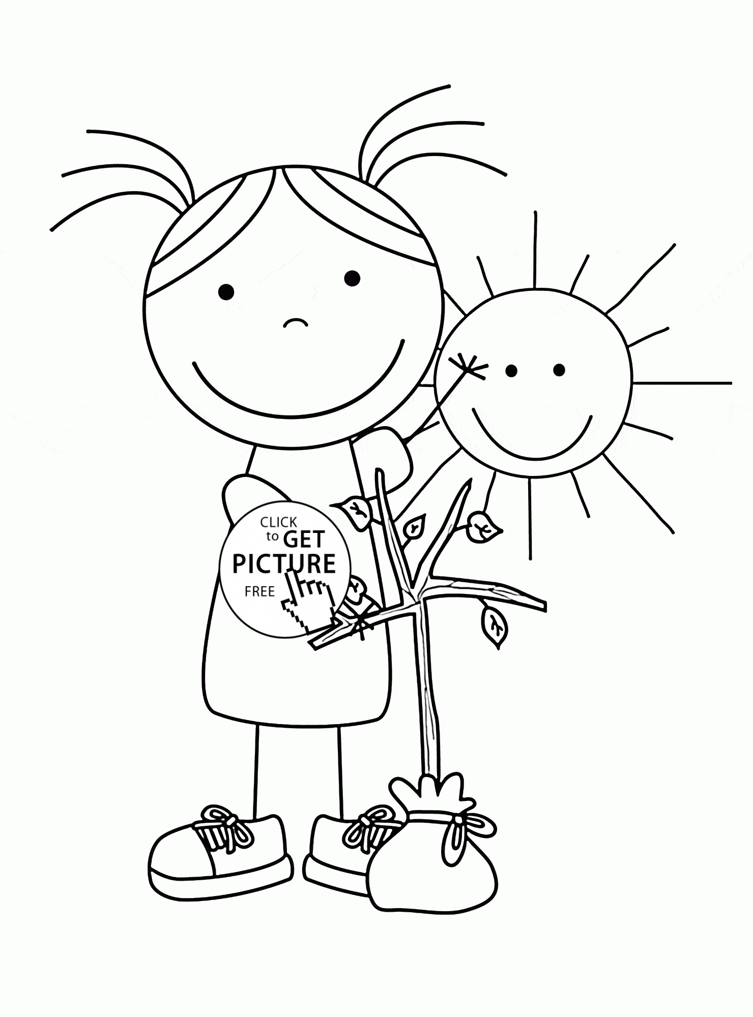 Sunny coloring #8, Download drawings