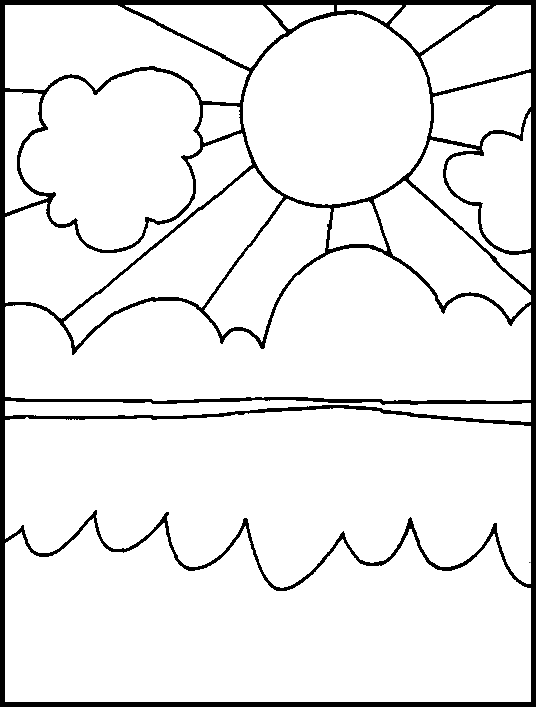 Sunny coloring #4, Download drawings