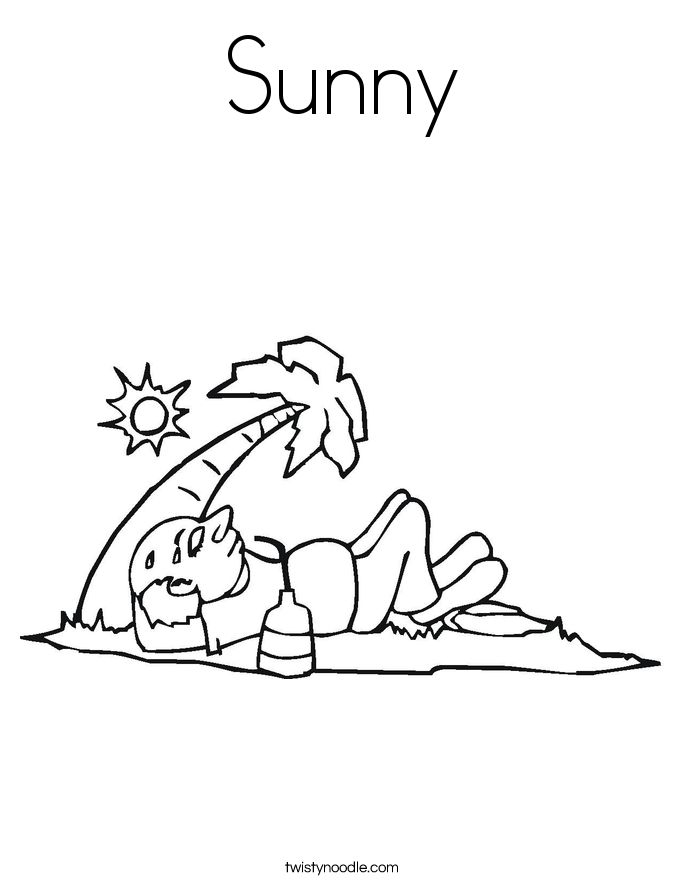 Sunny coloring #18, Download drawings