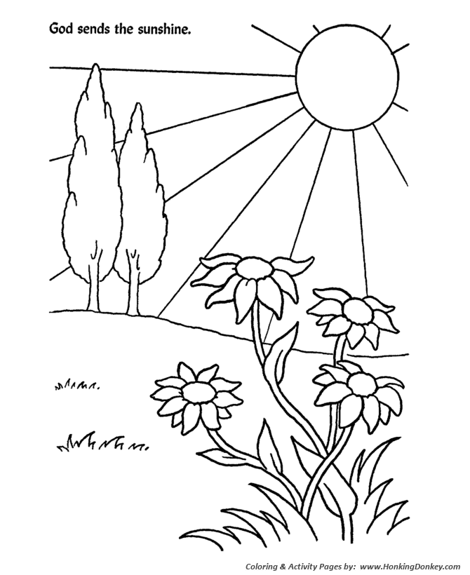 Sunshine coloring #10, Download drawings