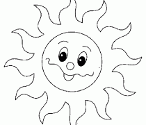 Sunshine coloring #11, Download drawings
