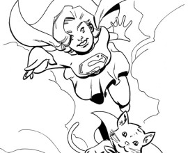 Supergirl coloring #20, Download drawings