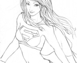Supergirl coloring #14, Download drawings