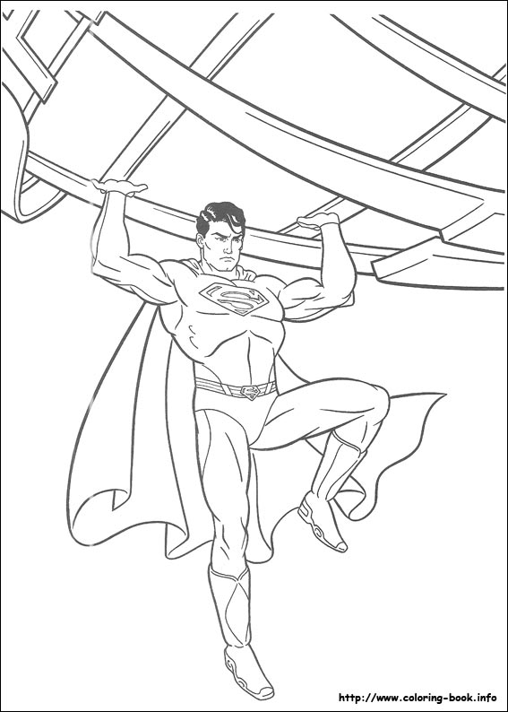 Superman coloring #12, Download drawings