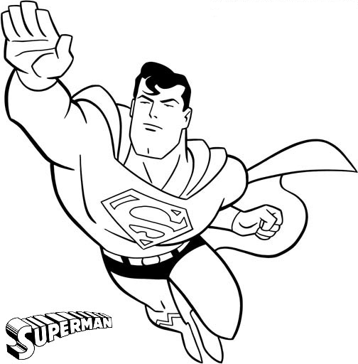 Superman coloring #13, Download drawings