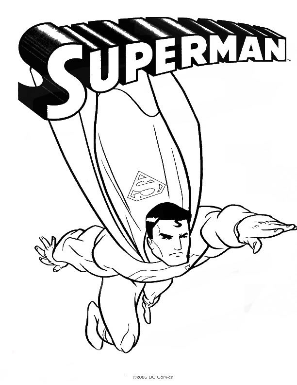 Superman coloring #15, Download drawings