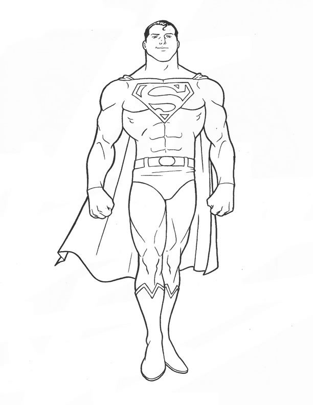 Superman coloring #3, Download drawings