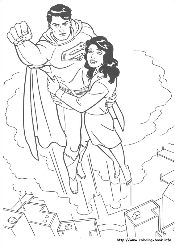 Superman coloring #11, Download drawings