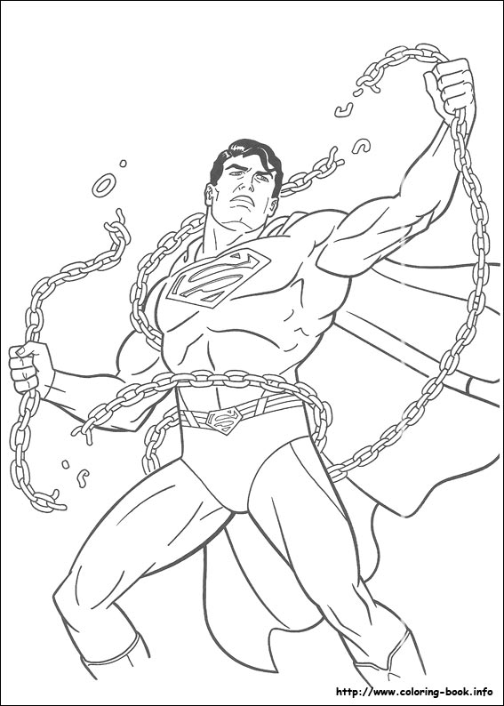 Superman coloring #10, Download drawings