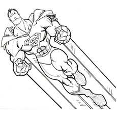 Superman coloring #19, Download drawings