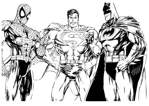 Superman coloring #14, Download drawings