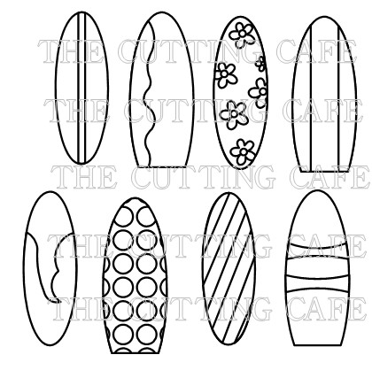 Surfboard coloring #8, Download drawings