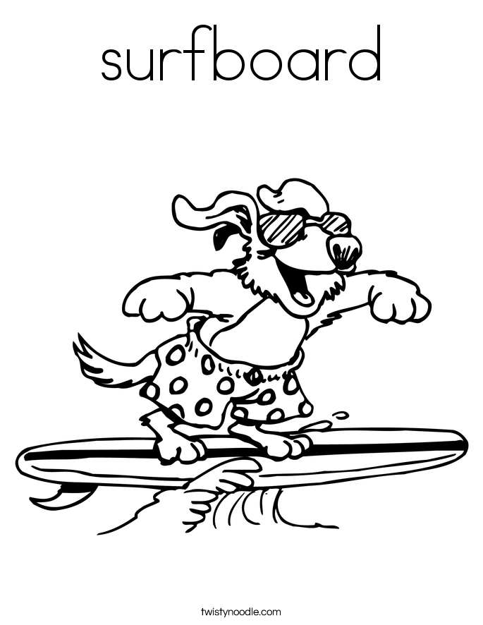 Surfboard coloring #7, Download drawings