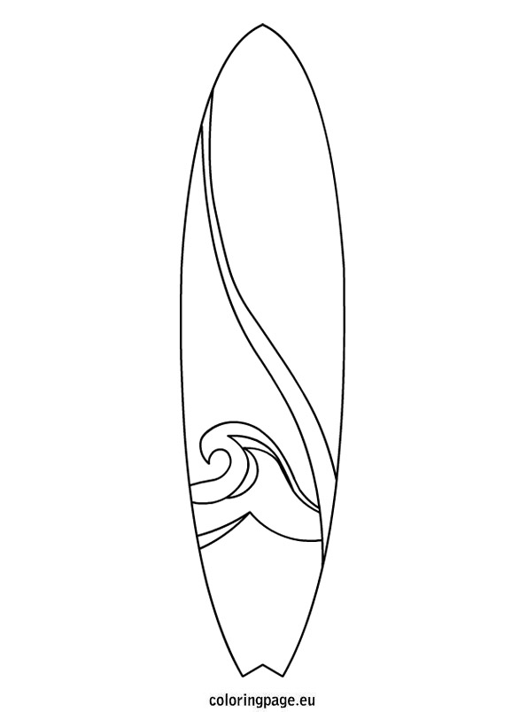 Surfboard coloring #16, Download drawings