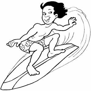 Surfer coloring #9, Download drawings