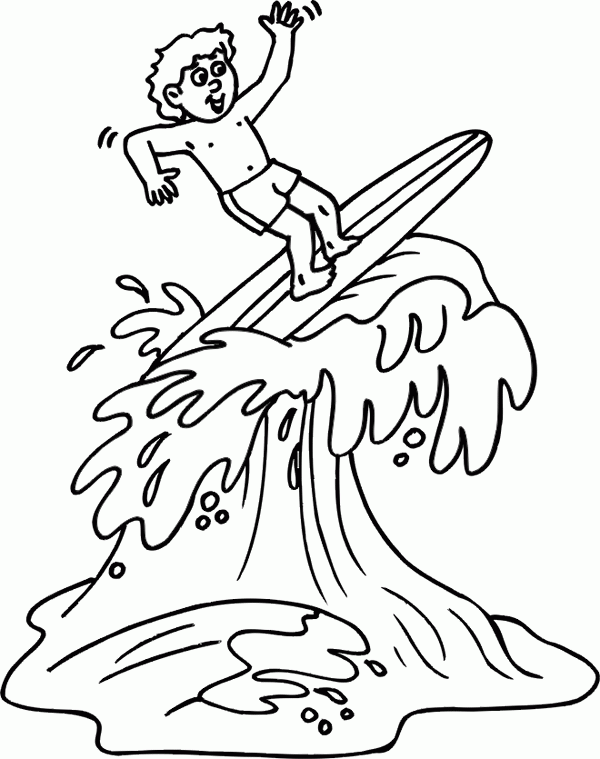 Surfing coloring #19, Download drawings