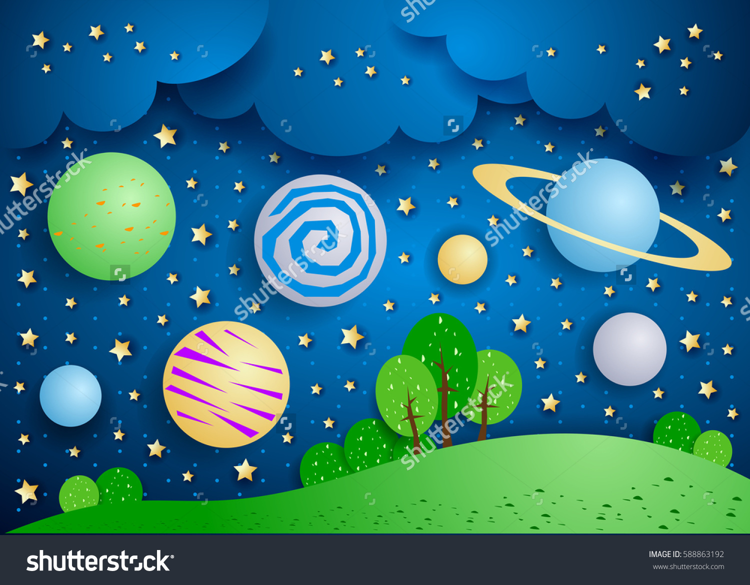 Surreal Planet Sky clipart #20, Download drawings