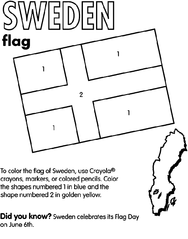Sweden coloring #18, Download drawings