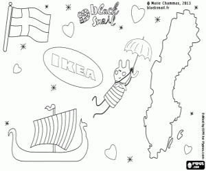 Sweden coloring #6, Download drawings