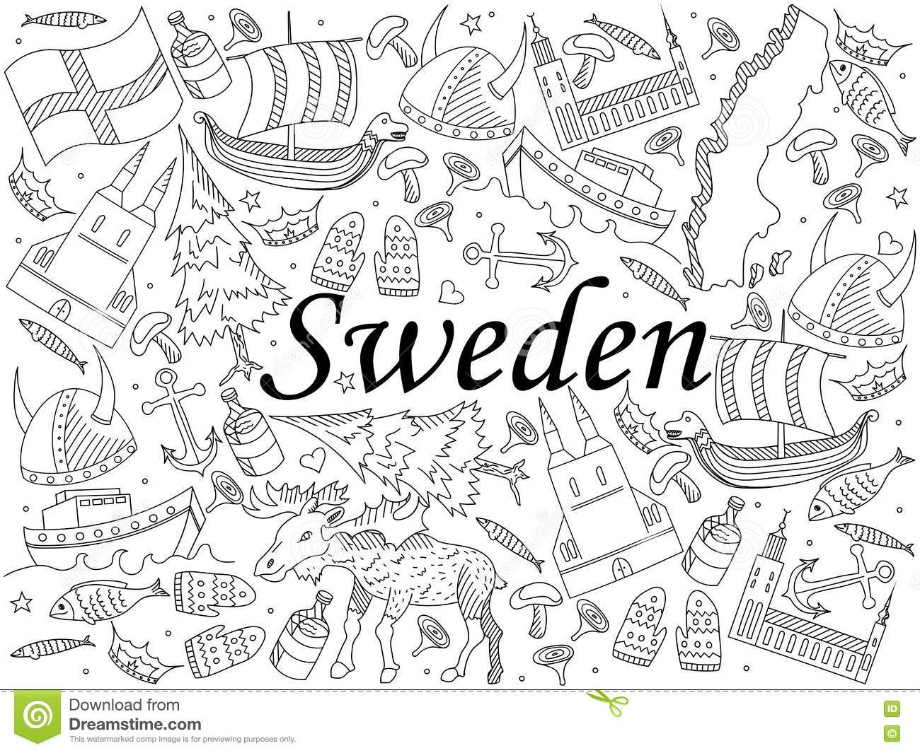 Sweden coloring #13, Download drawings