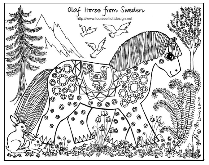 Sweden coloring #1, Download drawings