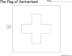 Swiss Flag coloring #15, Download drawings