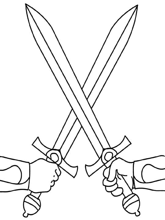 Sword coloring #14, Download drawings