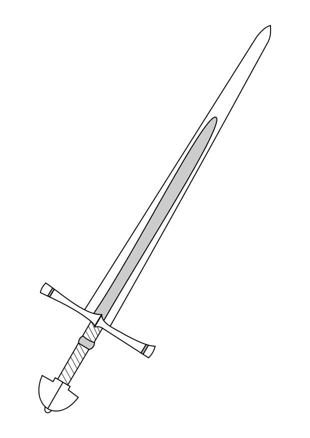 Sword coloring #8, Download drawings