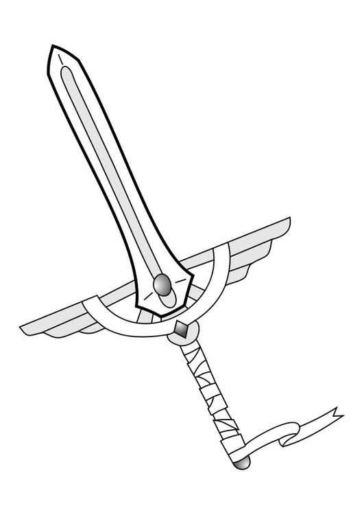Sword coloring #6, Download drawings
