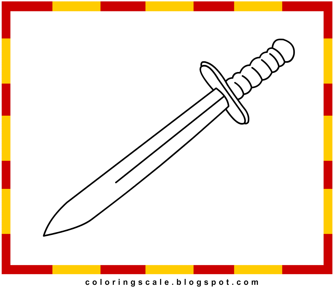 Sword coloring #19, Download drawings