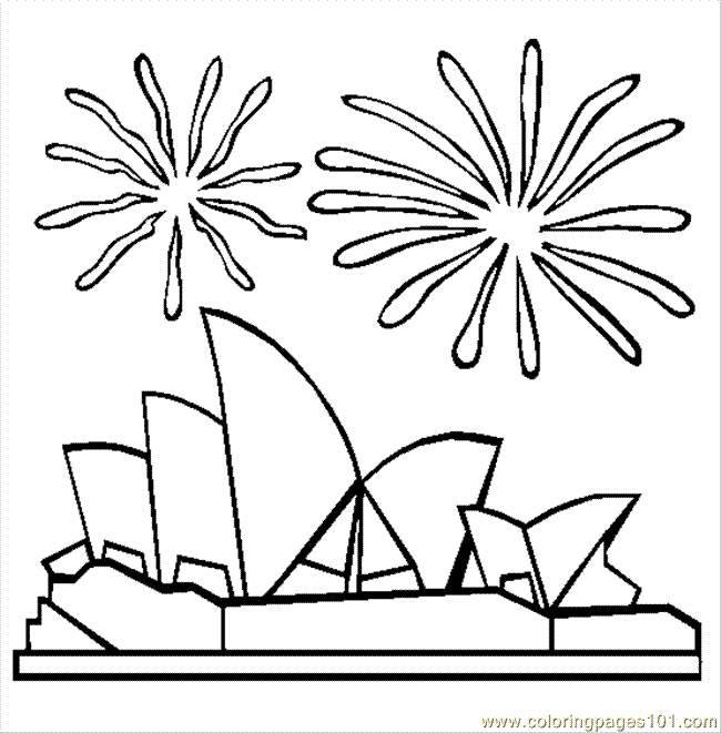 Sydney Opera House coloring #12, Download drawings