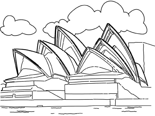 Sydney Opera House coloring #16, Download drawings