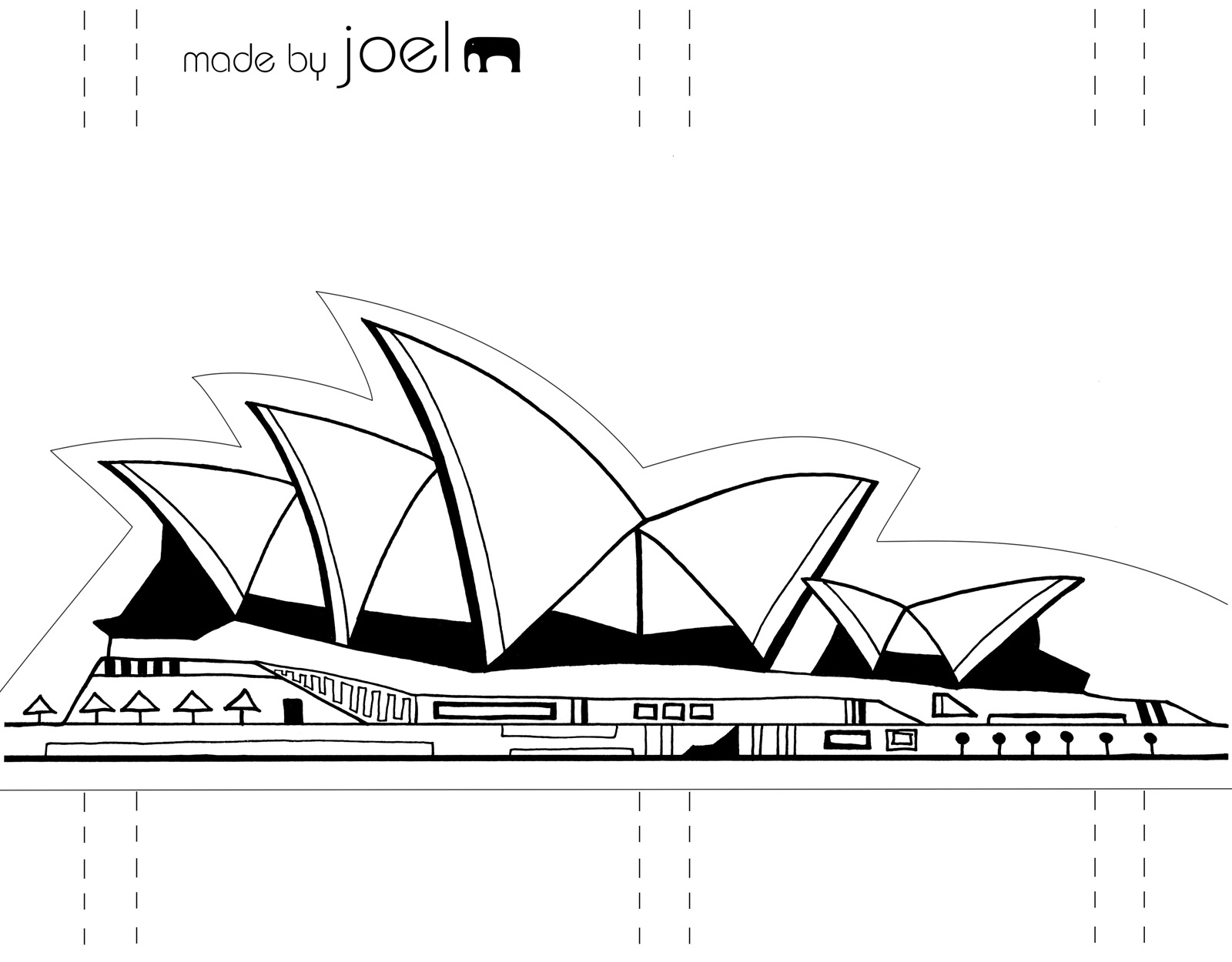 Sydney Opera House coloring #11, Download drawings
